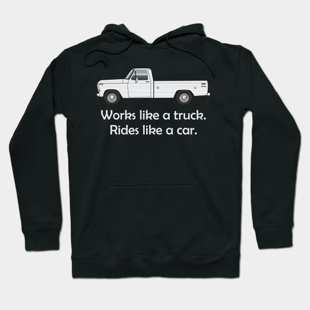 white truck Hoodie by JRCustoms44